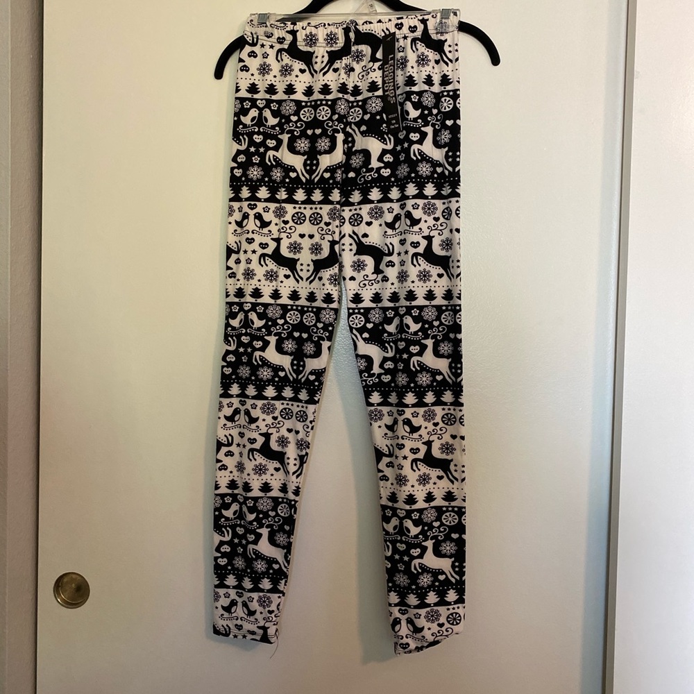 Elastic waist Christmas leggings